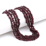 Load image into Gallery viewer, Genuine Garnet Uncut Beads Strand, AAA Garnet Chips Beads for Jewelry Making, 16" Inch Garnet Uncut Chip Beads, Freeform Uncuts