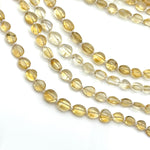 Load image into Gallery viewer, Natural Citrine Plain Tumble Shape Beads, Citrine Nuggets Shape Smooth Beads, Fancy Jewelry Making Beads, 6X8 - 7X9 MM, 8" Strand