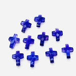 Load image into Gallery viewer, 1,2,3,4,5 pcs Natural Amethyst Cross Shape Gemstone Beads, Amethyst Faceted Cross Gemstone Beads, Holy Beads For Jewelry &amp; Carfts 15X10 MM