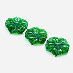Load image into Gallery viewer, Natural Green Strawberry Quartz Flower Shape Carved Gemstone, Flower Shape Carving, Gemstone For Jewlery 17 mm, Craft Making Flower Charm