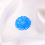 Load image into Gallery viewer, Blue Chalcedony Hand Carved Flower Shape Stone, Flower Charms, 25 MM Reiki Healing Crystal Gifts, Floral Gemstones for Home Decor