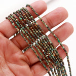 Load image into Gallery viewer, Natural African Turquoise Round Beads, Turquoise Micro Faceted Round Beads, Mini Gemstone Beads for Jewelry Making, Wholesale Beads 2-2.5 MM