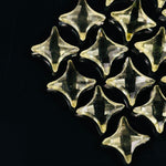 Load image into Gallery viewer, Natural Lemon Quartz Ninja Star Shape Carving Beads, Ninja Star Shape Gemstone Beads, 11X15 MM Jewelry Making Beads, Star Shape Briolettes