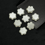 Load image into Gallery viewer, Natural White Moonstone Flower Shape Beads, Carved Flower Shape Gemstone, Flashy Labradorite Carving Beads, 11 MM Loose Beads for Jewelry