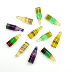 Load image into Gallery viewer, AAA+ Natural Fluorite Mini Bottle Carving Beads, Colorful Bottle Shape Carved Gemstone, Jewelry Making Charms, 7X21 MM Miniature Carvings