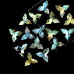 Load image into Gallery viewer, Flashy Labradorite Ninja Star Carving Beads, Labradorite Ninja Star Shape Gemstone Beads, 12 MM Jewelry Making Star Shape Briolette Beads