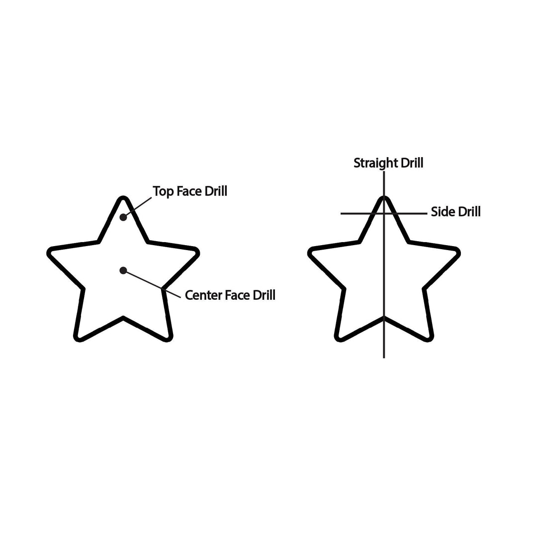 Natural Pink Strawberry Quartz Star Shape Briolettes, Star Shape Gemstone For Jewlery, Hand Carved Star Shape Charms, 10 MM, Star Shape Bead