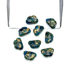 Load image into Gallery viewer, AAA Neon Turquoise Clouds Shape Beads, Blue Copper Turquoise Faceted Cloud Beads, Hand Carved Cloud Gemstone Beads For Jewelry, 12X9 MM