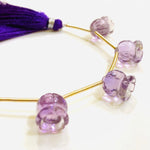 Load image into Gallery viewer, 6 pcs strand 100% Natural Pink Amethyst Fancy Shape Carved Gemstone, Loose Gemstone, Gemstone For Jewellery, Carved Gemstone 13X11.5 mm