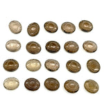 Load image into Gallery viewer, Natural Smokey Quartz Evil Eye Beads, Hand Carved Gemstone Beads, Loose Oval Eye Beads, Evil Eye Charm Beads, Loose Carving Beads 10X12 MM