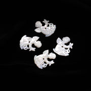 1 Pc Pearl Angel Boy Carved Gemstone, Luster Pearl Hand Carved Angel Boy Structure Gemstone, Unique Boy Carving Stone for Jewelry, 25 MM