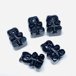 Load image into Gallery viewer, Black Sunstone Hand Carved Teddy Shape Beads, Sunstone Teddy Shape Carving Loose Gemstone Beads for Jewlery, Sunstone Gemstone Bead, 12X8 MM
