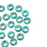Load image into Gallery viewer, Amazing Copper Turquoise Donut Shape Gemstones, Turquoise Donut Carving, Healing Gemstone Beads, 12 mm Blue Turquoise Donut Smooth Beads
