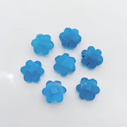 2,3,4,5 Pcs Natural Blue Calcy Hand Carved Flower Shape, Carved Flower Shape Gemstone for Jewlery, Flower Shape Gemstone, 10 mm