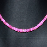 Load image into Gallery viewer, Flashy Pink Lavendar Ethiopian Opal Beads Necklace, Ethiopian Opal Faceted Rondelle Bead Necklace, 4 MM Welo Opal Rondelle, Bridesmaid Gifts