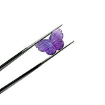 Load image into Gallery viewer, Carved Amethyst Butterfly Beads: Natural Gemstone Charms (11x18mm)