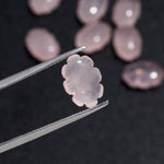 Load image into Gallery viewer, Natural Rose Quartz Clouds Shape Beads, AAA Rose Quarz Smooth Cloud Shape Beads, Hand Carved Charms, 12 MM, Loose Carved Briolettes