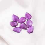 Load image into Gallery viewer, Purple Amethyst Leaf Shape Beads, Carved Amethyst Leaf Shape Gemstone Briolettes, Leaves Beads, 17 MM Loose Leaf Charms, February Birthstone