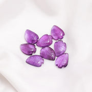 Purple Amethyst Leaf Shape Beads, Carved Amethyst Leaf Shape Gemstone Briolettes, Leaves Beads, 17 MM Loose Leaf Charms, February Birthstone