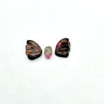 Load image into Gallery viewer, natural tourmaline Butterfly Shape Carving, Hand carved tourmaline Butterfly loose carving, carved butterfly  jewelry Making 22x11mm.