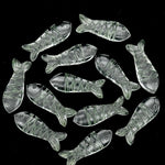 Load image into Gallery viewer, Natural Crystal Quartz Fish Shape Beads, AAA Clear Crystal Fish Shape Briolette's, Marine Sea Fishes, 25 MM, Fish Charms for Jewelry