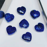 2,3,4,5 Pcs Genuine Lapis Lazuli Heart Shape Gemstone Beads, Hand Carved Heart Shape Briolette's, Wholesale Beads, Loose Gemstone Beads 8 mm