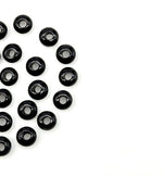 Load image into Gallery viewer, Super Cute AAA Black Onyx Donut Shape Beads, Natural Black Onyx Donut Carving Stone, Loose Donut Shape Charm Beads, Energy Healing Stone 6MM
