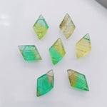 Load image into Gallery viewer, 2,3,4,5,6 Pcs Natural fluoride fancy Shape Carving, Hand Carved Gemstone, backside intersection Gemstone, Carved Gemstone, 16X10 mm