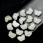Load image into Gallery viewer, Natural White Moonstone Butterfly Shape Beads, White Moonstone Carved Briolettes, 13 MM, Loose Butterfly Charms, Moonstone Gemstone Beads