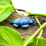 Load image into Gallery viewer, Healing Natural Lapis Lazuli Turtle Shape Gemstone Carving, 38 MM Approx Minimalist Turtle Carving Beads, Handmade Prosperity Loose Gemstone