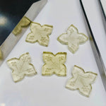 Load image into Gallery viewer, 1,2,3,4 Pcs Natural lemon quartz Hand Carved Flower Shape, Carved Flower Shape Gemstone For Jewellery, Flower Shape Gemstone, 14mm