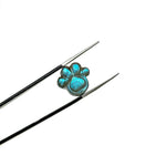 Load image into Gallery viewer, AAA+ Labradorite Hand Carved Dog Paw, Natural Labradorite Gemstone Flat Back Paw Carving, 13 MM Paw Charm, Dog/Cat Cute Paws for Jewelry