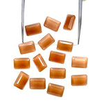 Load image into Gallery viewer, Natural Peach Moonstone Octagon Shape Gemstone, 10X14 MM Peach Moonstone Faceted Cushions, Fancy Cut Gemstone Beads, Jewelry Making Gemstone