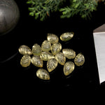 Load image into Gallery viewer, Natural Lemon Quartz Leaf Shape Briolettes, AAA Lemon Quartz Hand Carved Leaf Shape Gemstone Beads, Leaf Beads, 14 MM Loose Leaf Charms
