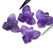 AAA Purple Amethyst Eagle Shape Carved Stone, Natural Amethyst Hand Carved Eagle Shape Gemstone, Jewelry Making, Bird Shape Carving, 30 MM