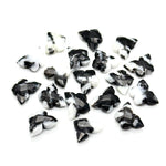 Load image into Gallery viewer, Rare Zebra Agate Butterfly Shape Beads, Black Agate Faceted Butterfly Shape Briolettes, Hand Carved Butterfly Gemstones for Jewelry, 14 MM