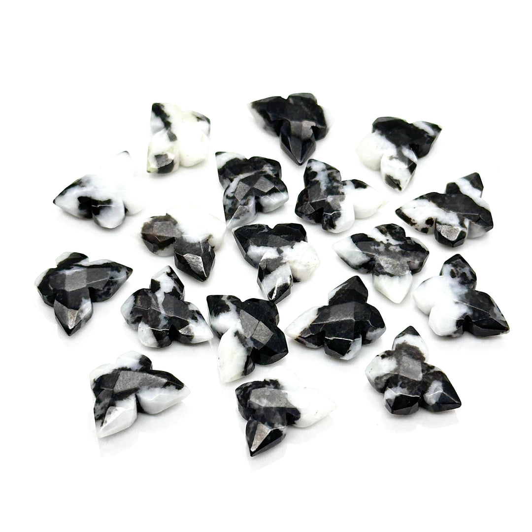 Rare Zebra Agate Butterfly Shape Beads, Black Agate Faceted Butterfly Shape Briolettes, Hand Carved Butterfly Gemstones for Jewelry, 14 MM
