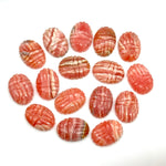 Load image into Gallery viewer, Natural Rhodochrosite Scarab Shape Beads, Beetle Face Gemstone Carving For Jewelry, Rhodochrosite Charm Beads, Animal Carving Beads 13X18 MM