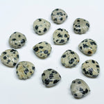 Load image into Gallery viewer, Natural Dalmatian Jasper Shell Shape Briolette's, Hand Carved Shell Shape Beads, Shell Shape Gemstone For Jewelry Making, 12 MM
