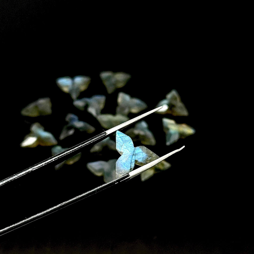 Flashy Labradorite Ninja Star Carving Beads, Labradorite Ninja Star Shape Gemstone Beads, 12 MM Jewelry Making Star Shape Briolette Beads