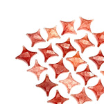 Load image into Gallery viewer, Strawberry Quartz Ninja Star Shape Carving Beads, Fancy Star Shape Gemstone Beads, 11X15 MM Jewelry Making Star Shape Briolettes Loose Beads