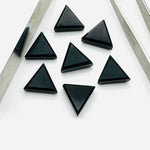Load image into Gallery viewer, AAA Quality 100% Natural black onyx Triangle Shape Loose Gemstone, Triangle Shape Loose Gemstone, Gemstone For Jewlery,12mm