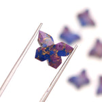 Load image into Gallery viewer, Mohave Turquoise Butterfly Shape Carving Beads, Faceted Butterfly Gemstone, Purple &amp; Blue Turquoise Carving Beads For Jewelry 14x10 MM