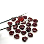 Load image into Gallery viewer, Natural Red Garnet Heart Shape Beads, Faceted Heart Shape Beads, Deep Red Color Heart Charm, 10 MM Red Heart for Jewelry Making 100% Natural