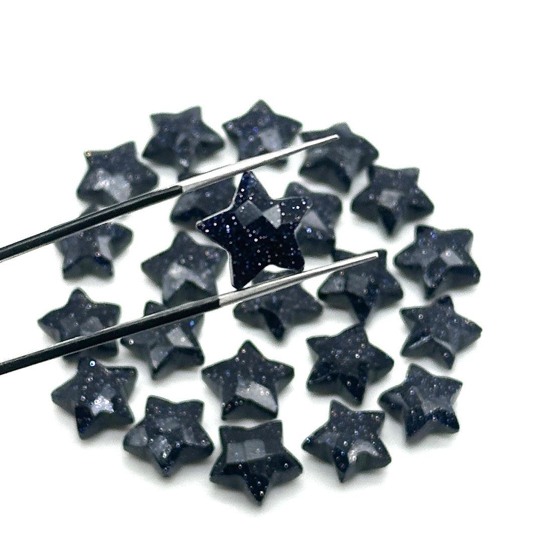 AAA Black Sunstone Star Shape Briolettes, Black Sunstone Carved Faceted Star Charms, Wholesale Loose Beads for Jewelry, 12 MM, Hand Carvings