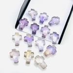 Load image into Gallery viewer, Natural Ametrine Cross Shape Beads ~ Ametrine Carvig Gemstone Beads ~ Faceted Ametrine Beads ~ 15 MM Cross Charm Beads ~ Holy Cross Beads