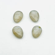 2,3,4,5pcs A-one Quality gray moonstone freeform Rosecut, faceted rosecut, gemstone for jewelry, jewelry making rosecut 10X14 mm