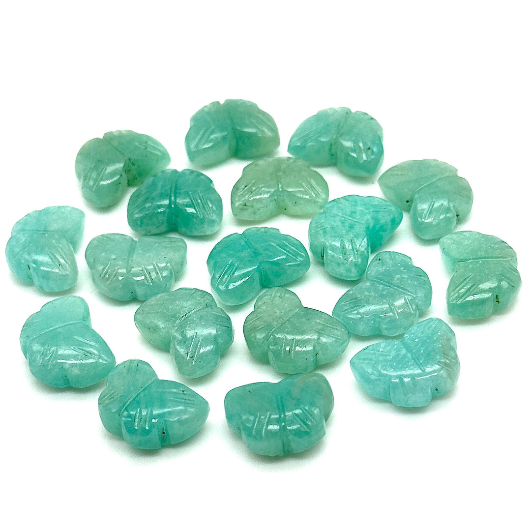 Natural Amazonite Butterfly Shape Beads, AAA Amazonite Gemstone Carved Butterfly Briolettes, 13 MM Loose Wholesale Beads, Butterfly Charms