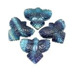 Load image into Gallery viewer, AAA Multi Fluorite Eagle Shape Stone, Natural Fluorite Hand Carved Eagle Shape Gemstone, Jewelry Making, Bird Shape Carving, 30 MM