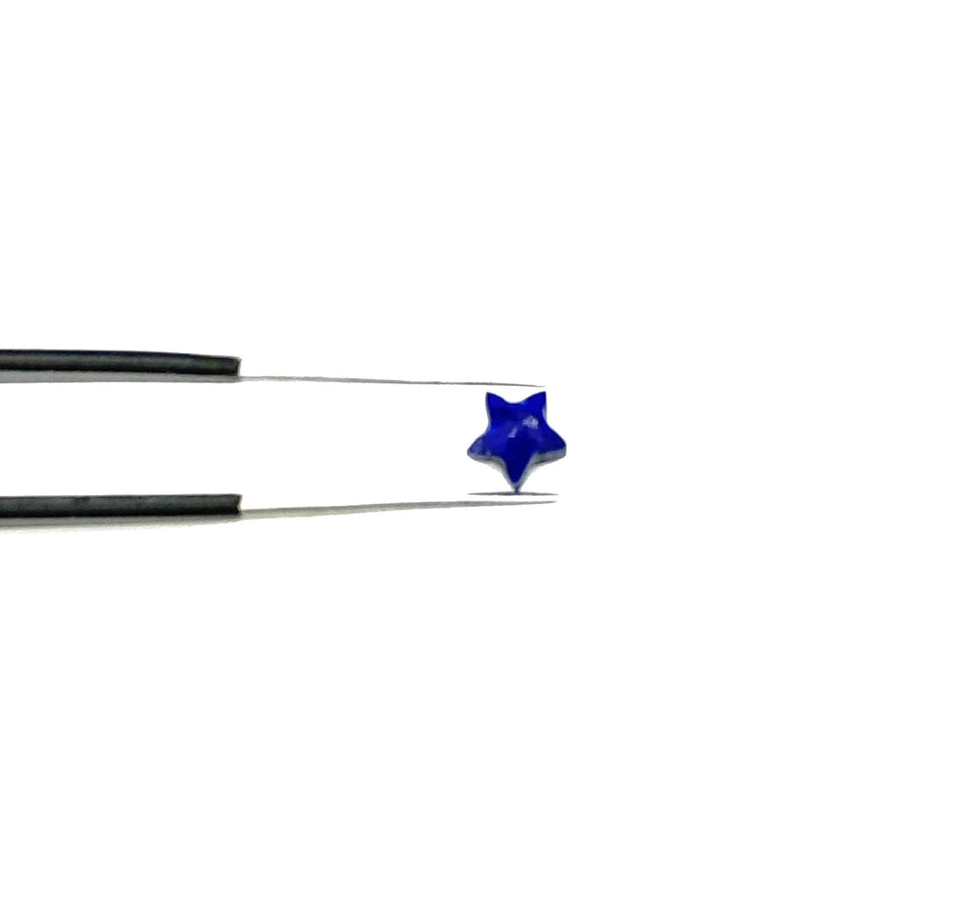 Super Tiny Lapis Lazuli Stars, Lapis Lazuli Gemstone Star Shape Beads, 5 MM Star Shape Gemstone for Jewlery, Celestials Universe Beads